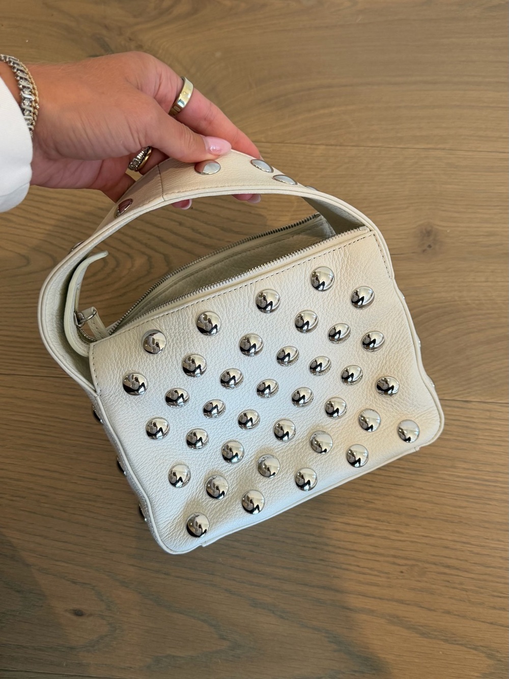 Khaite Elena Small Leather Studded Bag - Like New - Picture 4 of 11